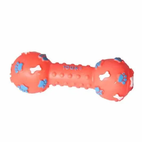 A squeaky toy used as a recall reward