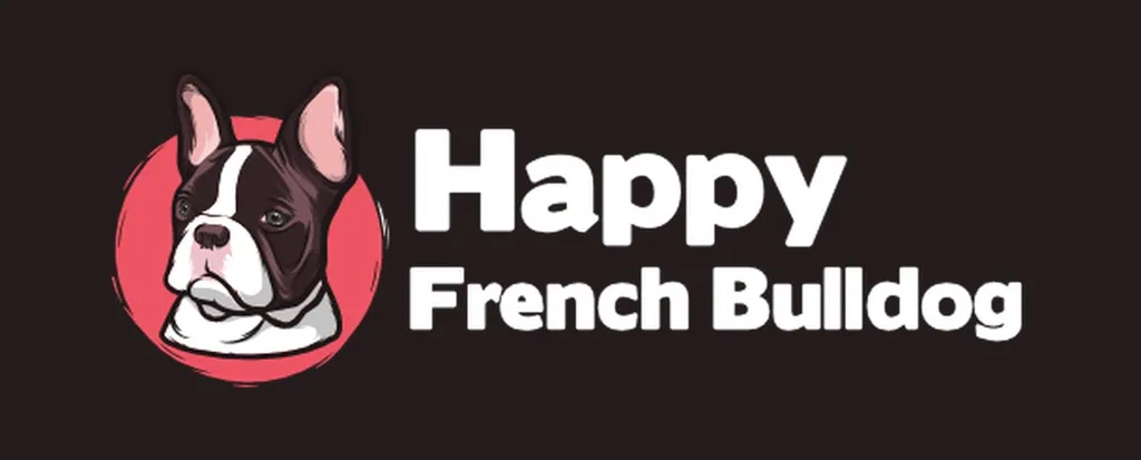 The Happy French Bulldog logo