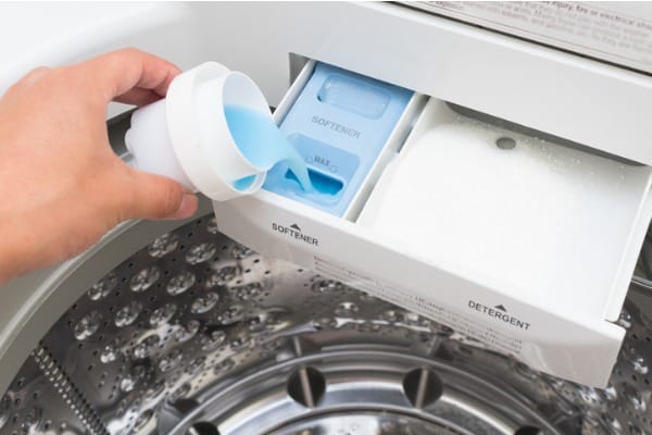 putting fabric softener