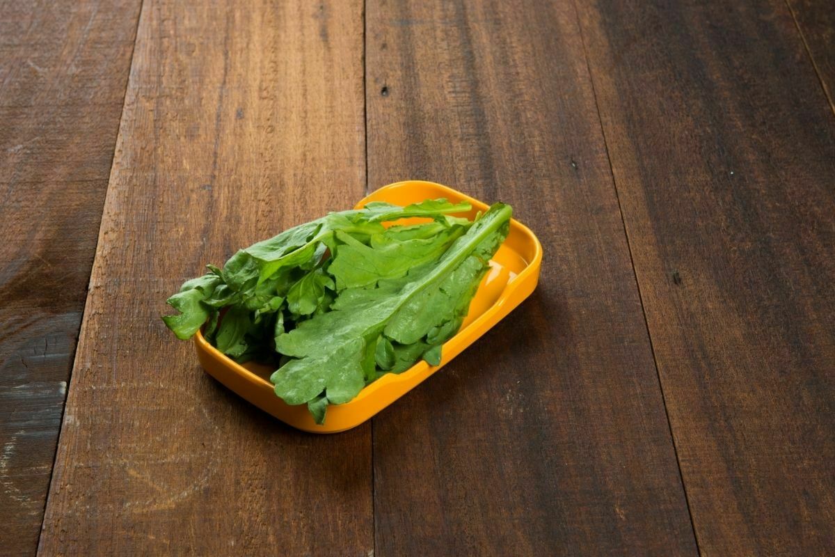Mustard Greens On A Plate